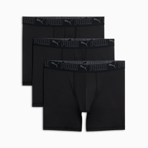 Bóxers de entrenamiento para hombre [paquete de 3], BLACK / GREY, extralarge